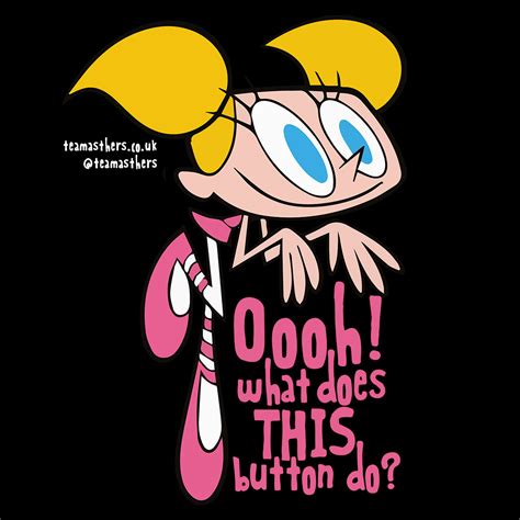Deedee Oooh What Does This Button Do Sticker By Teamasthers In Dee Dee Dexter S