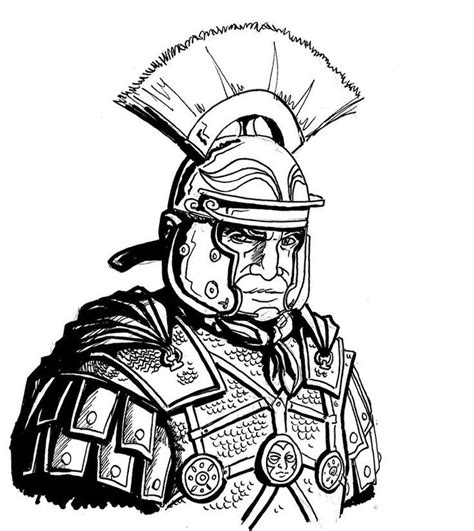 Roman Soldier Sketch At Explore Collection Of