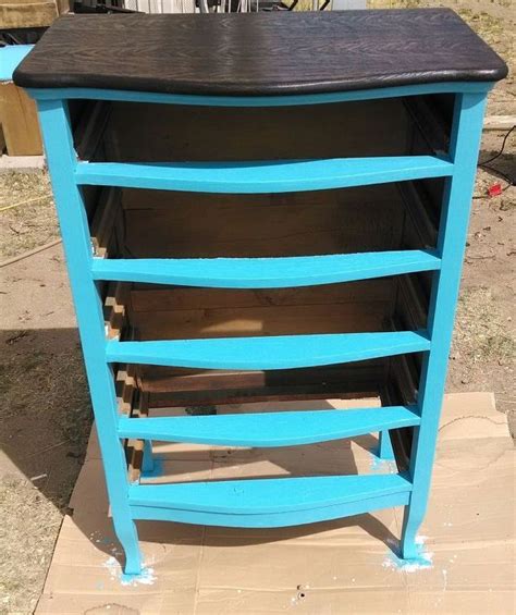 Then we added brackets to support the new wood shelves. DIY Tall Dresser Makeover Idea | Flipping furniture ...