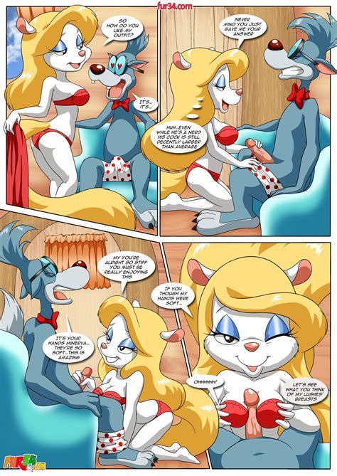 Rule 34 Animaniacs Bbmbbf Comic Comicthe Wolf Who Cried Mink Minerva