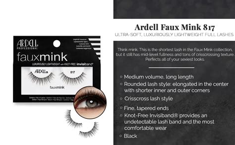 Ardell Faux Mink Lashes 817 Black 4 Pack Beauty