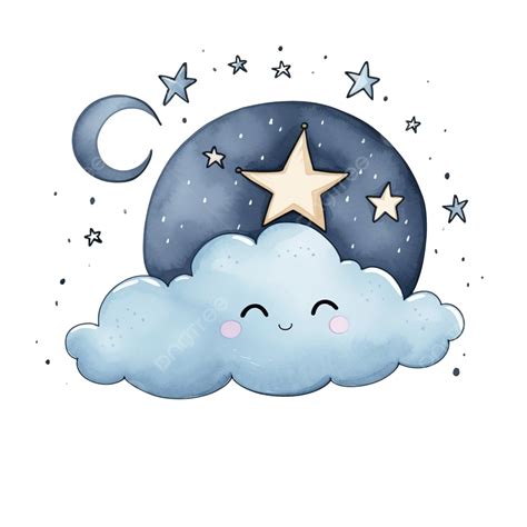 Cute Moon And Stars Moon Symbol Icon Png Transparent Image And