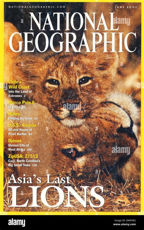 National Geographic Magazine Cover June 2001 Stock Photo Alamy