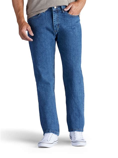 Lee Lee Mens Relaxed Fit Straight Leg Jeans Newman Newman 35x30