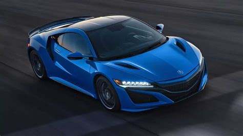 2021 Acura Nsx Looks Retrotastic With Long Beach Blue Pearl Paint