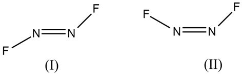 The N2f2 Molecule Can Exist In Either Of The Following Two Forms The