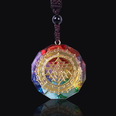 Sacred Geometry Chakra Energy Necklace Goodvibes Heaven
