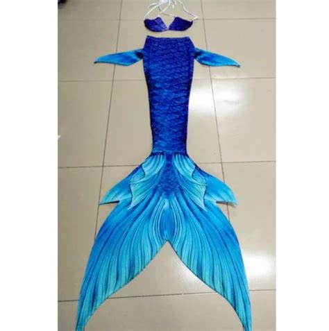 Blue Compared With Light Blue Swimmable Mermaid Tails For Adults Women