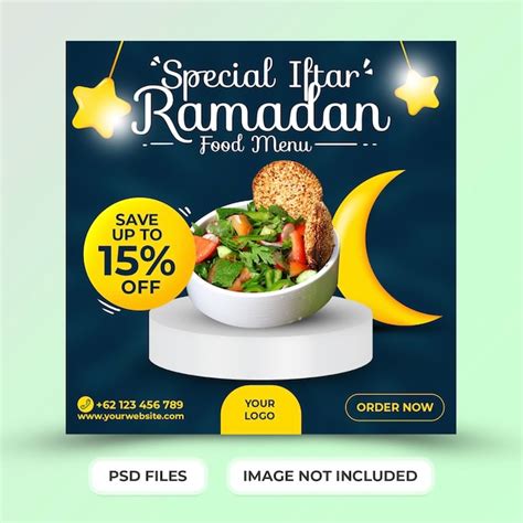 Premium Psd Special Menu Iftar Ramadan Social Media Post Template