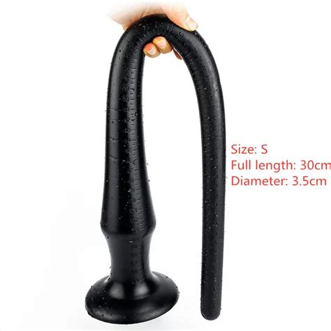 Liquid Silicone Super Long Anal Plug Dildo Butt Plug Anus Stimulate Vagina Anal Dilator Penis