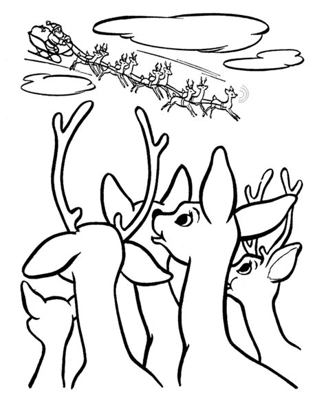 Rudolph The Red Nosed Reindeer Coloring Pages Coloring Home