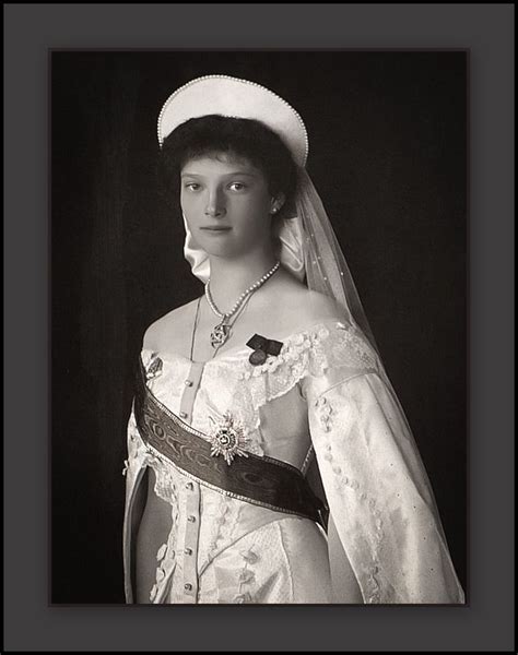 Grand Duchess Tatiana Nikolaevna Romanova In Court Dress Grand