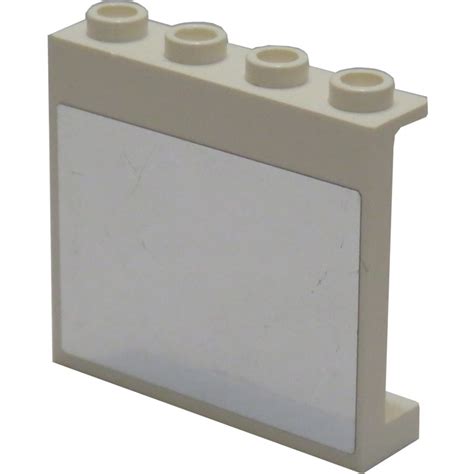 Lego Panel 1 X 4 X 3 With Mirror Sticker With Side Supports Hollow