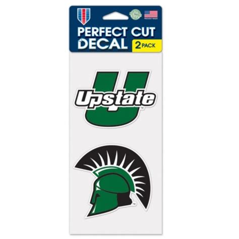 University Of South Carolina Upstate Spartans Set Of Two 4x4 Die Cut