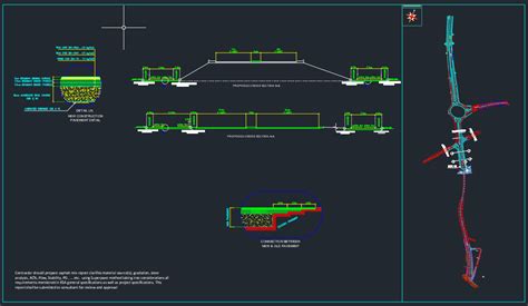 Road Cross Section And Pavement Details Autocad Drawing Autocad