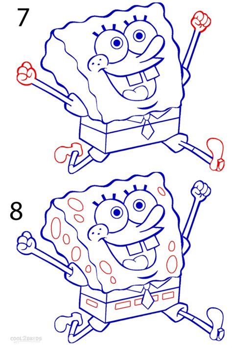 How To Draw Spongebob Step By Step Pictures