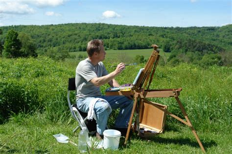 Plein Air Painting With Open Acrylics Just Paint