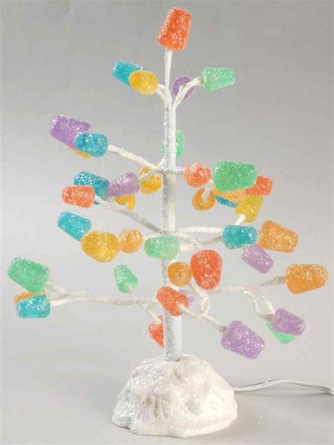 North Pole Village Gumdrop Tree W Led Lights Boxed By Department 56