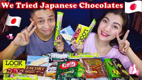 Trying Japanese Snacks Chocolates And Biscuits Youtube