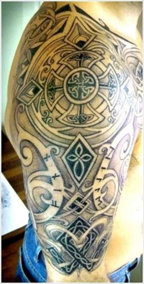 Celtic Half Arm Sleeve Tattoo Celtic Half Arm Sleeve Tattoo Ideas A