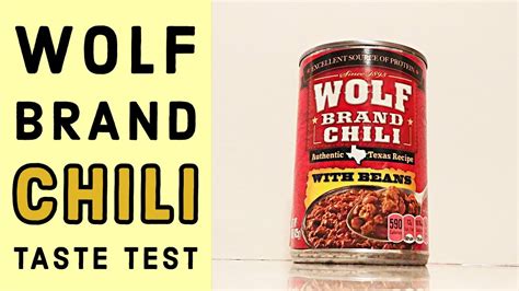 Wolf Brand Chili With Beans Canned Food Review And Taste Test Youtube