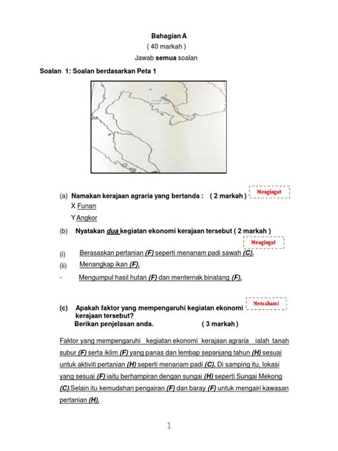 Contoh Jawapan Kertas 2 SPM Sejarah