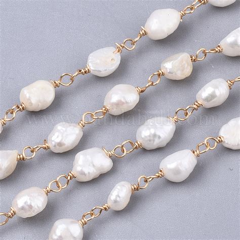 Wholesale Handmade Natural Freshwater Pearl Beaded Chains
