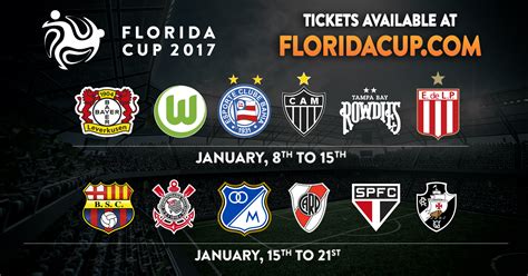 Florida cup is the top winter preseason soccer competition in the world, bringing together elite clubs from europe and south america. Florida Cup 2017 :: Where Clubs Become Nations