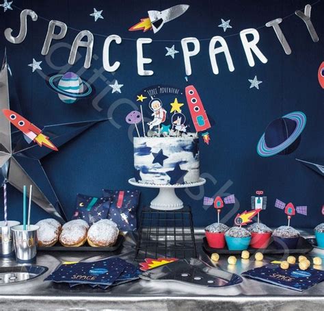 Outer Space Party Decorations Space Theme Party Boys Etsy Kids