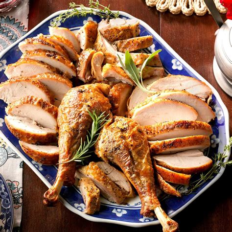 Spatchcocked Herb Roasted Turkey Recipe How To Make It Taste Of Home