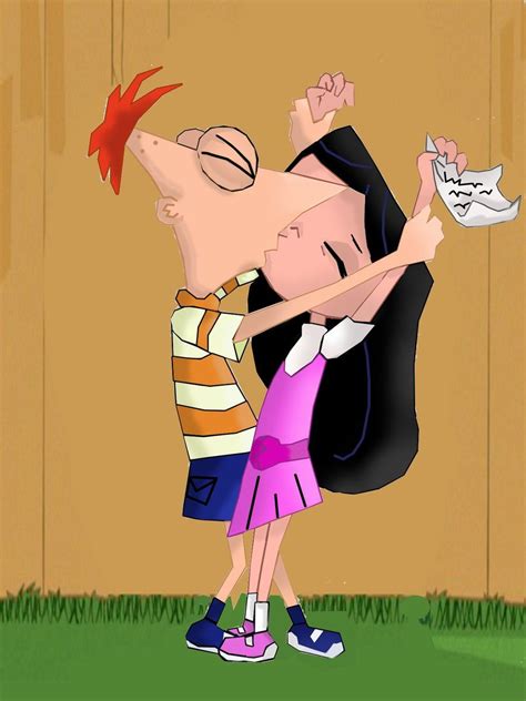 Phinbella Kiss By Astrid1922 On Deviantart Phineas And Isabella Phineas And Ferb Memes