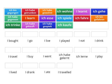 Fltb German Verbs Match Up