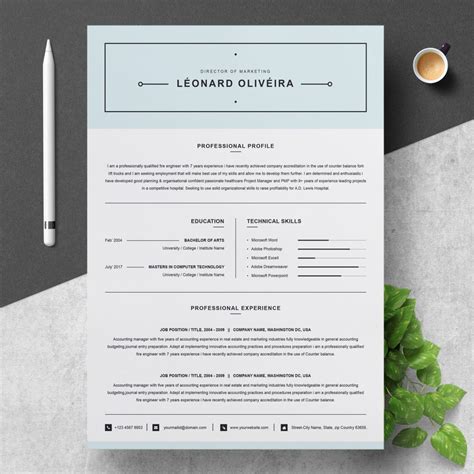21 Best Contemporary New Styles Resume Cv Templates For 20192020