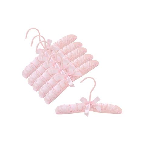 Wayfair.com has been visited by 1m+ users in the past month Baby 10" Pink Satin Padded Hanger