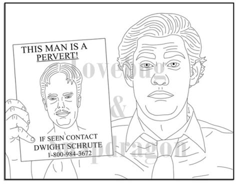 The office dunder mifflin coloring page. coloring pages for adults | Tumblr