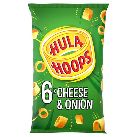 Hula Hoops Cheese And Onion Multipack Crisps 6 Pack Multipack Crisps