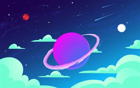 Vector Abstract Space Illustration - Download Free Vectors, Clipart ...