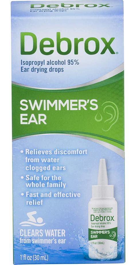 Debrox Swimmers Ear Relief Ear Drying Drops Water Clogged Relief 1