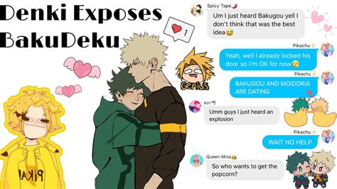 Denki Exposes Bakudeku Part 1 Bkdk Bakudeku Texting Story Mha