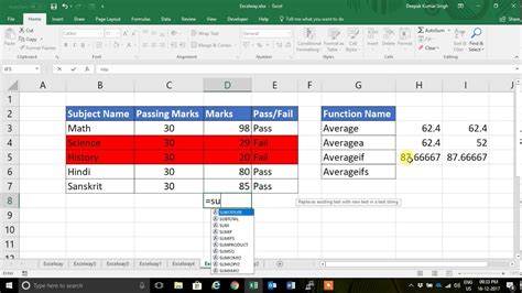 How To Use Average Averagea Averageif Averageifs Function In Excel