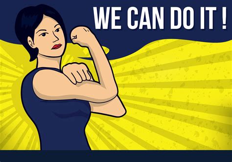 We Can Do It Illustration Vector Download Free Vector Art Stock
