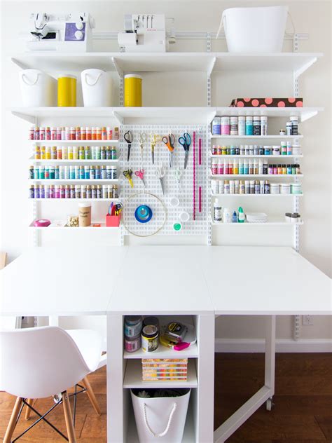 A Place For Everything In This Organized Home Office And Craft Room
