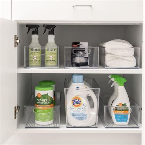 How To Organize Cleaning Products Rachelandcomp Cabinetorganization