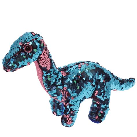 Tremor (SOLD OUT) - Reversible Sequin Blue/pink Sequin Dinosaur :: Ty Store