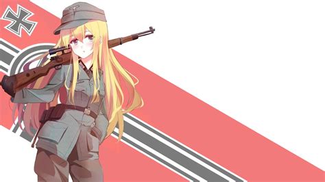 German Anime Soldier 1600x900 Wallpaper