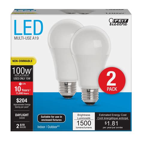 Feit Electric Led15w 100w Replace Daylight 5000k General Purpose