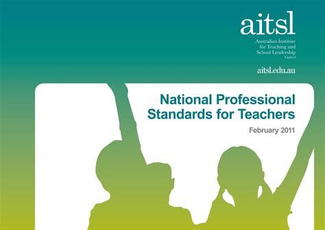 National Professional Standards For Teachers By Teaching And Learning