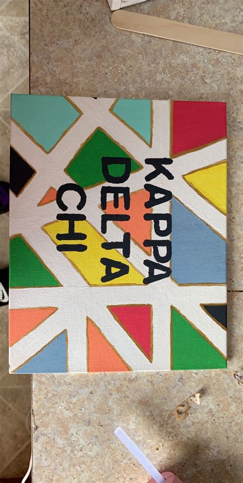 Kappa Delta Chi Canvas Sorority Crafts Kappa Delta Chi Delta Chi