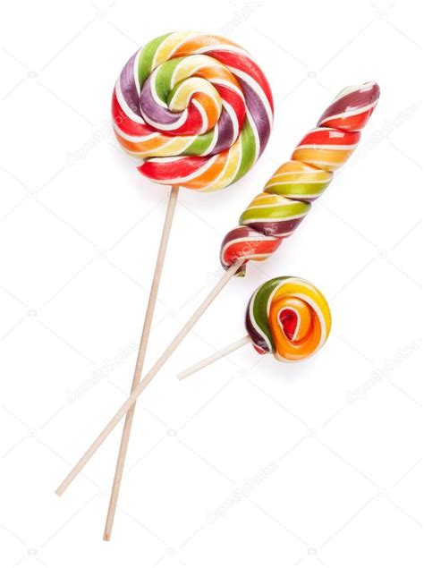 Candy Lollipops Isolated Stock Photo By ©karandaev 107050126