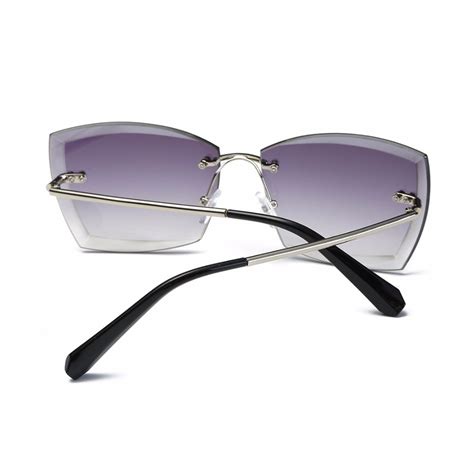 Square Rimless Sunglasses Top Tier Style